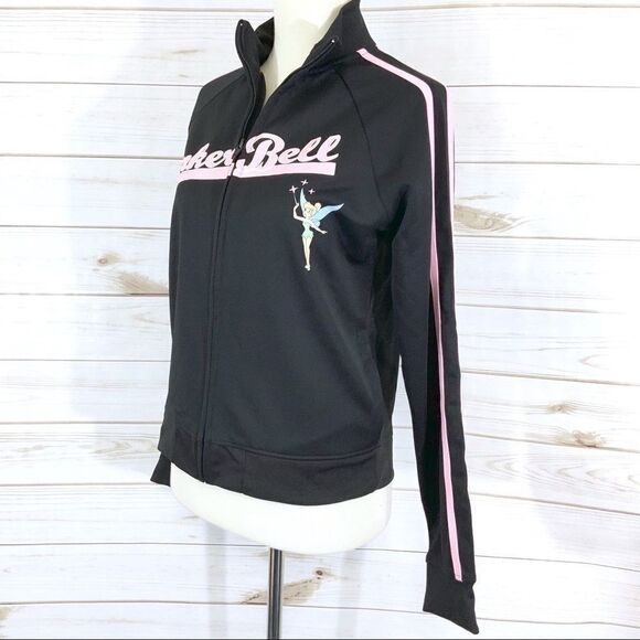 DISNEY Tinkerbell front zip jacket black size S - Picture 2 of 7